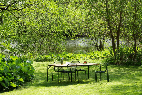 Vig Outdoor Tisch 90x200 grün Robinia